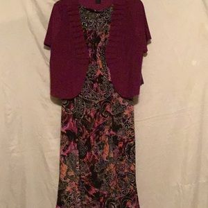 PICK 2 FOR $35 CHELSEA MUSE WOMENS SZ 12 2Pc DRESS